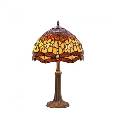 Lampe Style Tiffany Belle Amber 1x60W E27 H50 MYTIFFANY 232600P