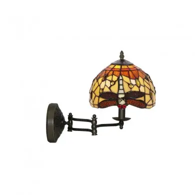 Applique Style Tiffany Belle Amber 1x40W E14 H34 TIF_2327D1 2327D1 Applique Style Tiffany Belle Amber 1x40W E14 H34 MYTIFFANY 2327D1