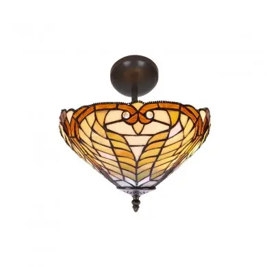 Plafonnier Style Tiffany Dali 3x60W E27 MYTIFFANY 238544