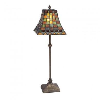 Lampe Style Tiffany Melange 1x40W E14 Marron MYTIFFANY 240575