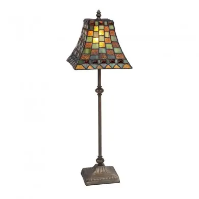 Lampe Style Tiffany Melange 1x40W E14 Marron TIF_240575 240575 Lampe Style Tiffany Melange 1x40W E14 Marron MYTIFFANY 240575