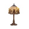 Lampe Style Tiffany Hexa 1x40W E14 Ivoire Vert MYTIFFANY 242878
