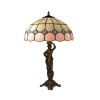 Lampe Style Tiffany Pink 1x60W E27 Marron MYTIFFANY 281650