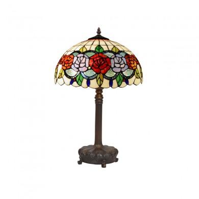 Lampe Style Tiffany Rosy 2x60W E27 Multicolor MYTIFFANY 283327
