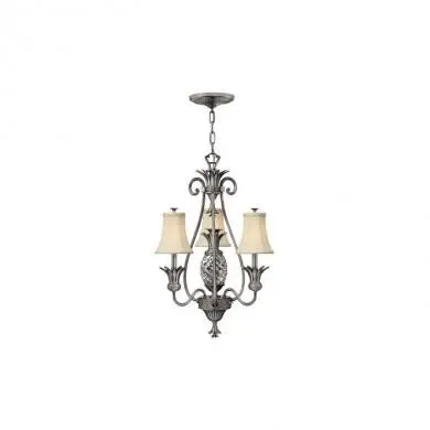 Lustre Plantation 4x60W Nickel poli antique HINKLEY hkplant3pl