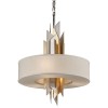 Suspension Modernist 4x40W E14 Or Argent CORBETT LIGHTING 207-44-CE