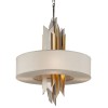 Suspension Modernist 6x40W E14 Or Argent CORBETT LIGHTING 207-46-CE