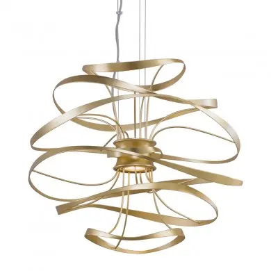 Suspension Calligraphy 2x12W LED Or H60,96 HVL_216-42-CE 216-42-CE Suspension Calligraphy 2x12W LED Or H60,96 CORBETT LIGHTING 216-42-CE
