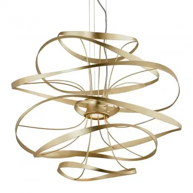 Suspension Calligraphy 2x12W LED Or H79,375 CORBETT LIGHTING 216-43-CE