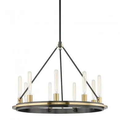 Suspension Chambers 9x40W E27 Laiton Bronze HVL_2732-AOB-CE 2732-AOB-CE Suspension Chambers 9x40W E27 Laiton Bronze HUDSON VALLEY LIGHTING 2732-AOB-CE