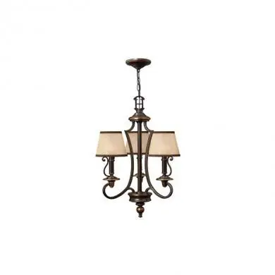 Lustre Plymouth 3x60W Bronze foncé HINKLEY hkplymouth3