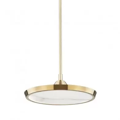 Suspension Draper 30W LED Laiton HUDSON VALLEY LIGHTING 3616-AGB-CE