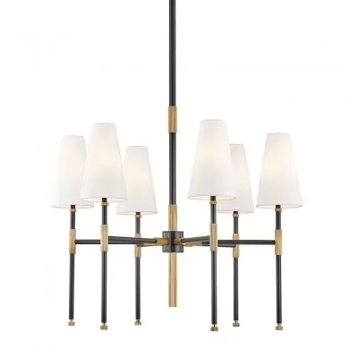 Lustre Bowery 6x5W E14 Laiton Bronze HUDSON VALLEY LIGHTING 3728-AOB-CE