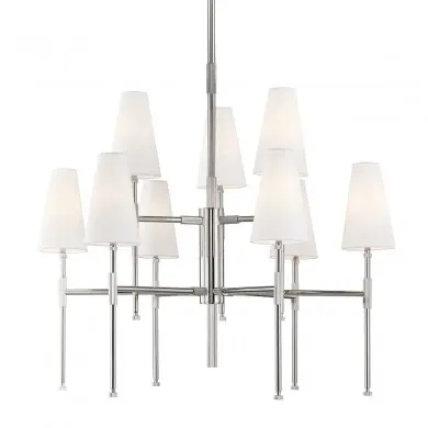 Lustre Bowery 9x5W E14 Nickel HUDSON VALLEY LIGHTING 3734-PN-CE