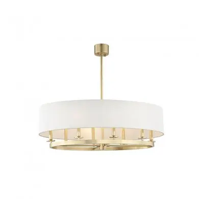 Suspension Durham 8x40W E14 Laiton HUDSON VALLEY LIGHTING 6539-AGB-CE