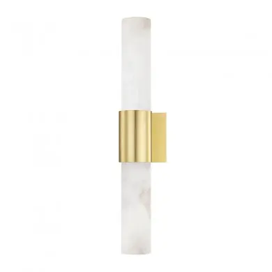 Applique Murale Barkley 2x7W E27 LED Laiton HUDSON VALLEY LIGHTING 8210-AGB-CE