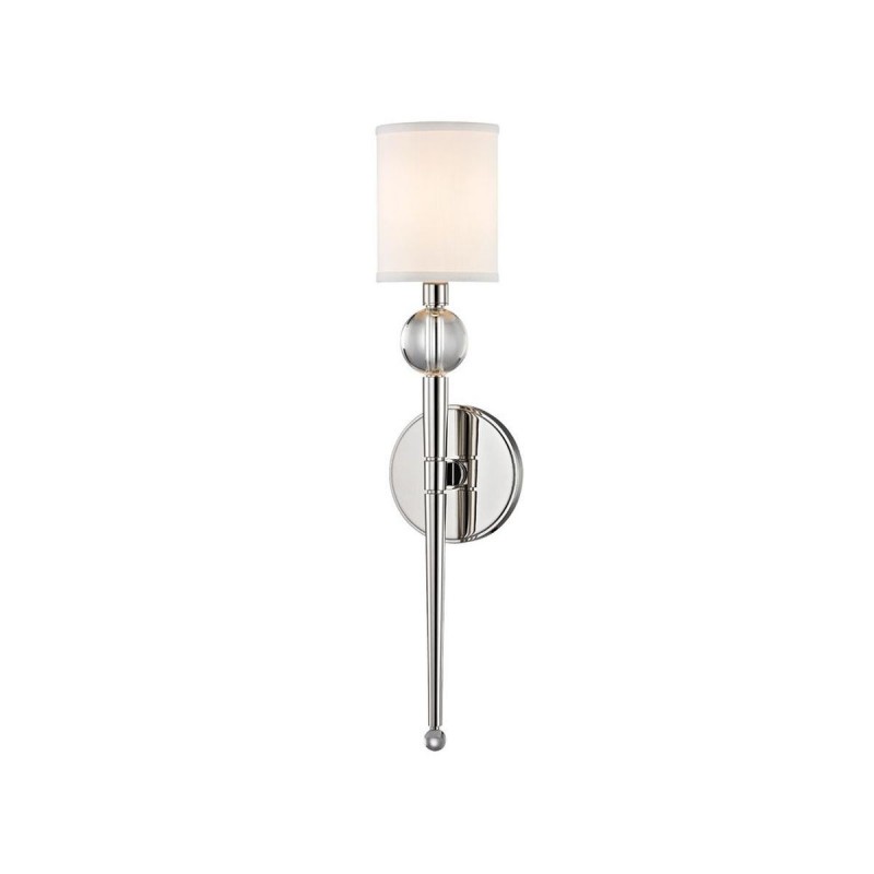 Applique Murale Rockland 40W E14 Nickel H52,07 HUDSON VALLEY LIGHTING 8421-PN-CE