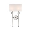 Applique Murale Rockland 2x60W E14 Nickel HUDSON VALLEY LIGHTING 8422-PN-CE