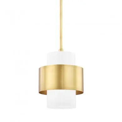 Suspension Corinth 13W E27 Laiton HUDSON VALLEY LIGHTING 8611-AGB-CE