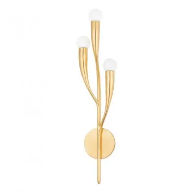 Applique Murale Labra 3x60W E27 Or HUDSON VALLEY LIGHTING 9603-VGL-CE