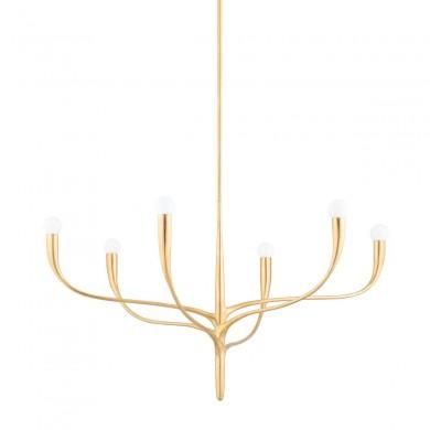 Lustre Labra 6x60W E27 Or HUDSON VALLEY LIGHTING 9606-VGL-CE