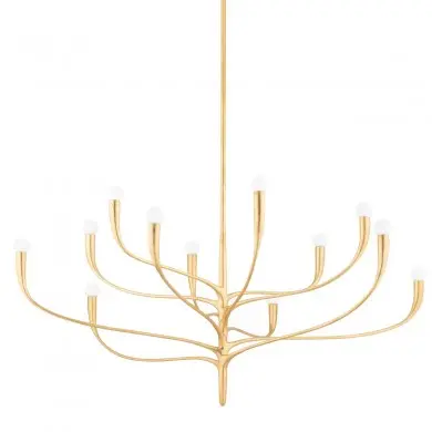 Lustre Labra 12x40W E14 Or HUDSON VALLEY LIGHTING 9612-VGL-CE