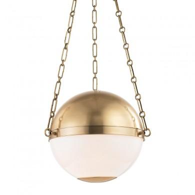 Suspension Sphere No.2 2x40W E27 Laiton HUDSON VALLEY LIGHTING MDS750-AGB-CE