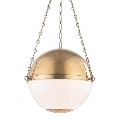 Suspension Sphere No.2 3x40W E27 Laiton HUDSON VALLEY LIGHTING MDS751-AGB-CE