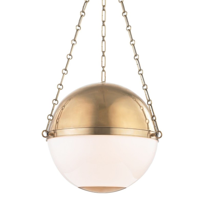 Suspension Sphere No.2 3x40W E27 Laiton HUDSON VALLEY LIGHTING MDS751-AGB-CE