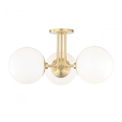 Plafonnier Stella 3x40W E27 Laiton HVL_H105603-AGB-CE H105603-AGB-CE Plafonnier Stella 3x40W E27 Laiton MITZI H105603-AGB-CE