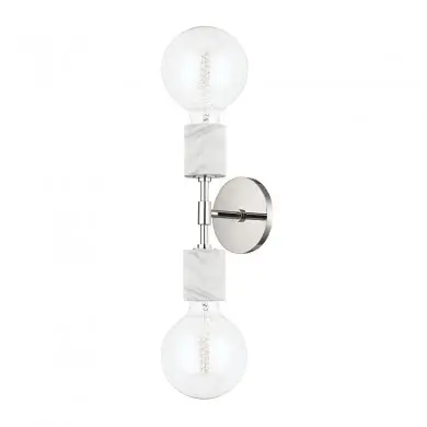Applique Murale Asime 2x40W E27 Nickel MITZI H120102-PN-CE