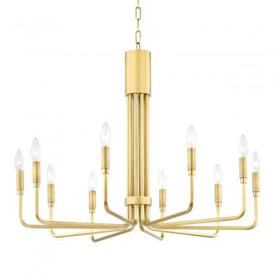 Lustre Brigitte 10x8W E14 Laiton MITZI H261810-AGB-CE