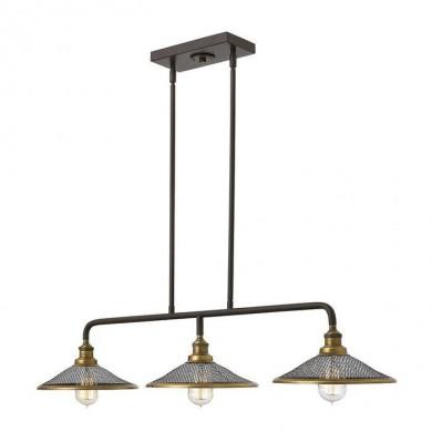 Lustre Billard Rigby Bronze 3x60W E27 HINKLEY HK-RIGBY-ISLE KZ