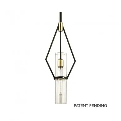 Suspension Raef 40W E27 Bronze Laiton HVL_F6314-CE F6314-CE Suspension Raef 40W E27 Bronze Laiton TROY LIGHTING F6314-CE