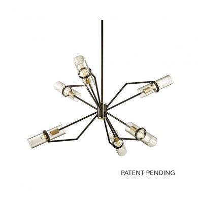 Suspension Raef 6x40W E14 Bronze Laiton TROY LIGHTING F6316-CE