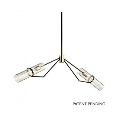 Suspension Raef 2x40W E27 Bronze Laiton TROY LIGHTING F6319-CE