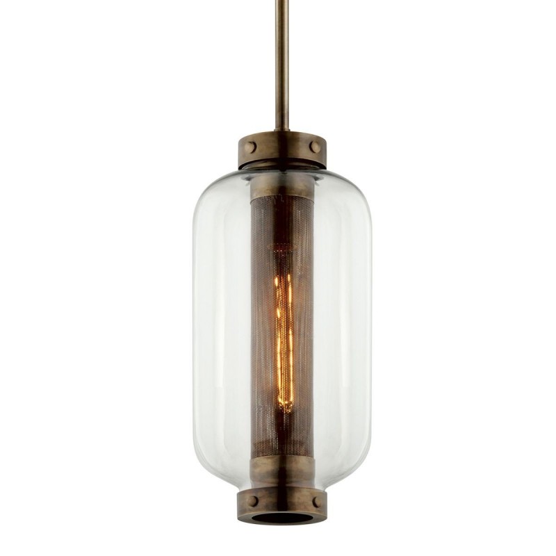 Suspension Extérieur Atwater 13W E27 Laiton TROY LIGHTING F7037-CE