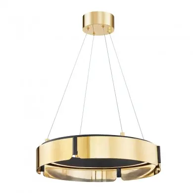Suspension Tribeca 40W LED Laiton Noir HUDSON VALLEY LIGHTING 2922-AGB-BK-CE