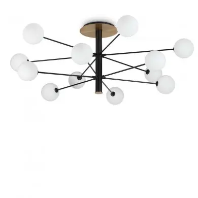 Plafonnier Boule Cosmopolitan 12x15W G9 Noir IDL_273709 273709 Plafonnier Boule Cosmopolitan 12x15W G9 Noir IDEAL LUX 273709