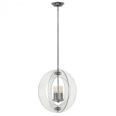Lustre Solstice 4x60W Argent HINKLEY hksolsticep