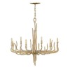 Lustre Spyre Champagne Or 6x60W E14 HINKLEY HK-SPYRE6C CPG