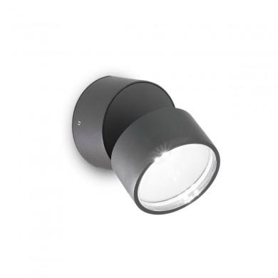 Applique Extérieur Omega Round 1x7W LED Anthracite 4000K IDEAL LUX 285467