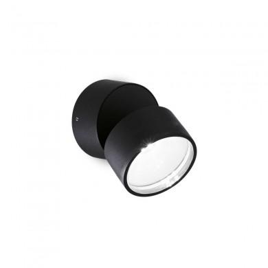 Applique Extérieur Omega Round 1x7W LED Noir IDEAL LUX 285504