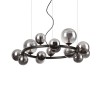 Suspension Perlage 14x15W G9 Noir IDEAL LUX 271385