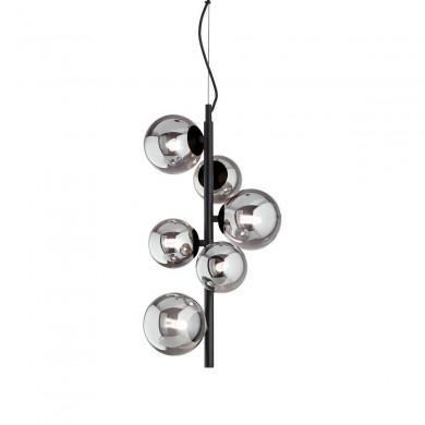 Suspension Perlage 6x15W G9 Noir IDEAL LUX 271422