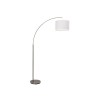 Lampadaire 1 lumière CLARIE 1x60W E27 ACIER VERRE BLANC BRILLIANT 13258/05