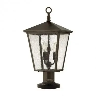 Borne Potelet Trellis 3x60W Bronze foncé HINKLEY hktrellis3l