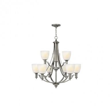 Lustre Truman 9x60W Argent foncé HINKLEY hktruman9