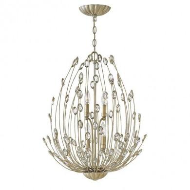 Lustre Tulah Argenté 4x60W E14 ELS_hktulah4 HK-TULAH4 Lustre Tulah Argenté 4x60W E14 HINKLEY HK-TULAH4