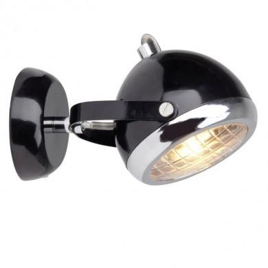 Applique Industrielle RIDER 1x33W G9 Noir Chromé BRILLIANT 14910/06